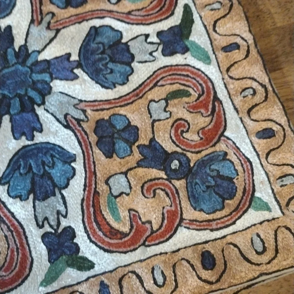 NWOT Hand Embroidered Set of Decorative Pillow Covers. 16x16